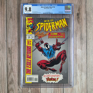 Web of Spider-Man #118 CGC 9.8 1st appearance of Ben Reilly as Scarlet Spider, introduced as a clone in The Amazing Spider-Man #149 (1975) (cert 5009)
