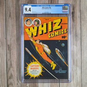 Whiz Comics #69 CGC 9.4 Classic Spaceship cover (cert 0009)