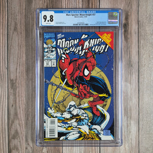 Marc Spector: Moon Knight #57 CGC 9.8 Cover art inspired by The Amazing Spider-Man #300 (cert 5002 )