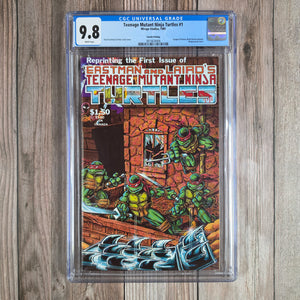 Teenage Mutant Ninja Turtles #1 CGC 9.8 WP Fourth Printing, 1st team appearance and origin of the Teenage Mutant Ninja Turtles: Donatello, Leonardo, Raphael, Michelangelo (cert 8006)