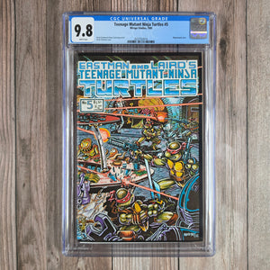 Teenage Mutant Ninja Turtles #5 CGC 9.8 WP, Early issue of the first Teenage Mutant Ninja Turtles series (cert 2014)