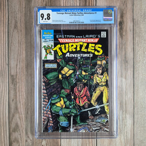 Teenage Mutant Ninja Turtles Adventures #1 CGC 9.8 WP, 1st appearance of Krang (cert 4013)