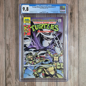 Teenage Mutant Ninja Turtles Adventures #1 CGC 9.8 WP, Premiere issue of the first ongoing Teenage Mutant Ninja Turtles series published by Archie (cert 4010)