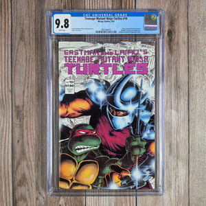 Teenage Mutant Ninja Turtles #10 CGC 9.8 WP, 3rd appearance of the Shredder, later revealed to be a mystic worm with the ability to create a clone of a human (cert 4010)