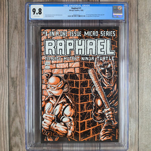 Raphael #1 CGC 9.8 WP First Teenage Mutant Ninja Turtles one-shot spin-off (cert 0001)