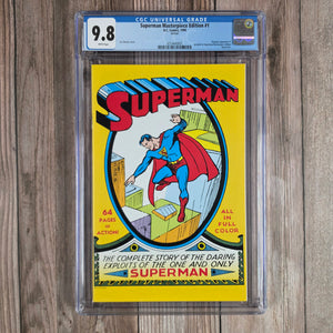 Superman Masterpiece Edition #1 CGC 9.8 (cert 9001)