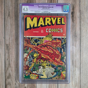 Marvel Mystery Comics #66 CGC 4.5 Restored C-3, Final Japanese war cover (cert 7012)