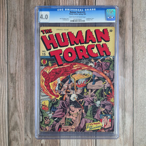 Human Torch #15 CGC 4.0 Bondage Cover (cert 0003)