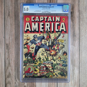 Captain America Comics #33 CGC 5.0 Human Torch story (cert 0002)Trade Avail*