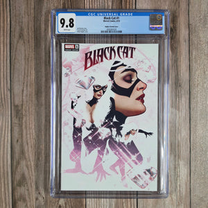 Black Cat #1 CGC 9.8 Hughes Variant Cover, First ongoing series featuring Black Cat (cert 7020)
