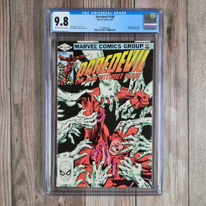Daredevil #180 CGC 9.8 Kingpin, Vanessa Fisk, and Electra appearance (cert 4029)
