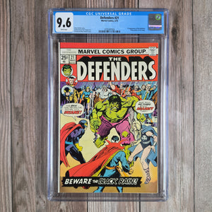Defenders #21 CGC 9.6 WP First appearance of the Headman (cert 7020)