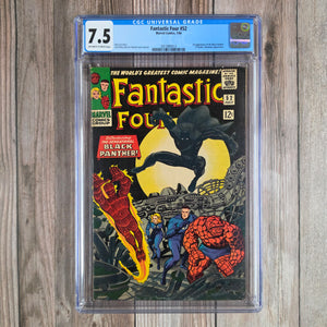Fantastic Four #52 CGC 7.5 1st appearance of the Black Panther, T'Challa, king of Wakanda (cert 5013)