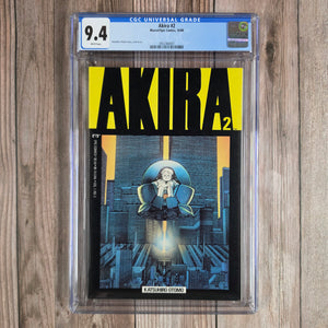 Akira #2 CGC 9.4 WP Rare full color english adaptation of Otomo's cyberpunk manga (cert 0001)*