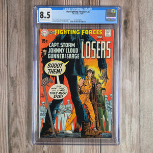 Our Fighting Forces #126 CGC 8.5 Classic WWII story starring DC's misfit commandos (cert 6015)