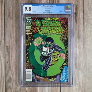 Green Lantern #v3 #51 CGC 9.8  Newsstand, 1st cover appearance of Green Lantern, Kyle Rayner (cert 7009)