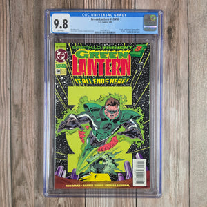 Green Lantern #v3 #50 CGC 9.8 Death of Sinestro, beaten to death by Hal Jordan (cert 5012)