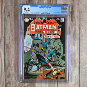 Detective Comics #401 CGC 9.4 WP Second team-up of Batgirl and Robin (cert 6009)