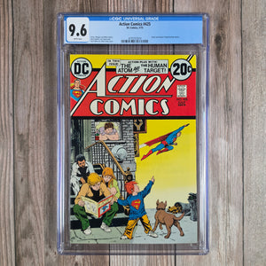 Action Comics #425 CGC 9.6 WP Atom and Human Target backup stories (cert 7019)