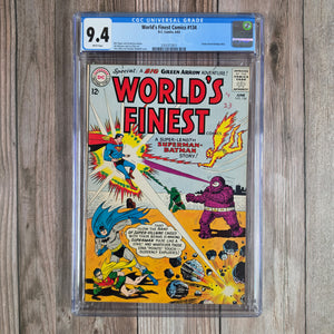 World's Finest Comics #134 CGC 9.4 WP Green Arrow backup story (cert 7017)