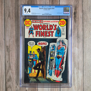 World's Finest Comics #216 CGC 9.4 WP Dick Dillin biography (cert 7015)