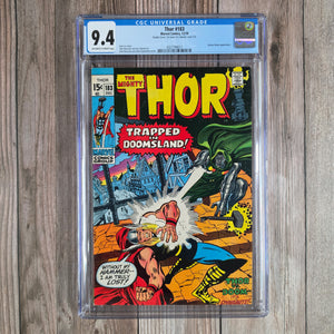 Thor #183 CGC 9.4 Battle of Thor vs Doctor Doom (cert 0017)
