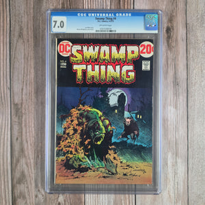 Swamp Thing #4 CGC 7.0 Iconic cover art by Bernie Wrightson (cert 6018)