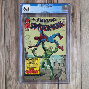 Amazing Spider-Man #20 CGC 6.5 1st appearance and origin of Scorpion, Mac Gargan appears in The Amazing Spider-Man #19 (cert 9001)
