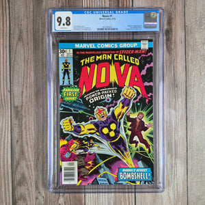 Nova #1 CGC 9.8 WP 1st appearance and origin of Nova, Richard Rider (cert 5013)