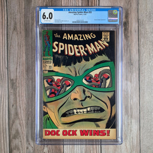Amazing Spider-Man #55 CGC 6.0 Iconic cover art by John Romita Sr. (cert 1015)
