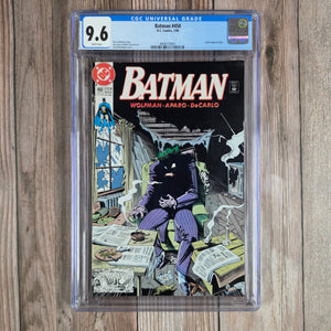 Batman #450 CGC 9.6 1st appearance of Curtis Base, a corrupt businessman who tried to take the place of the Joker (cert 0001)