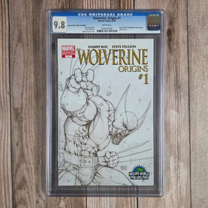 Wolverine: Origins #1 CGC 9.8 Wizard World 2006 Con Edition, Sketch Cover (cert 1087)