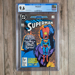 Superman #3 CGC 9.6 WP 1st appearance of Amazing Grace, one of Darkseid's Elite (cert 0021)