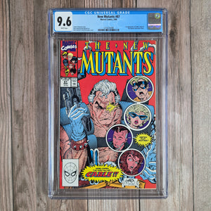New Mutants #87 CGC 9.6 1st full appearance of Cable (cert 5008)