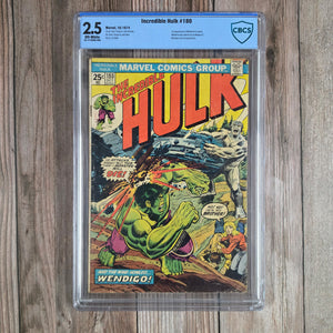 Incredible Hulk #180 CBCS 2.5 1st cameo appearance of Wolverine (cert 008)*