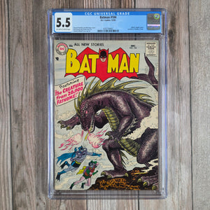 Batman #104 CGC 5.5 Alfred's middle names revealed as Thaddeus Crane (cert 9002)