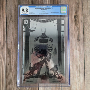 Absolute Batman Noir Edition #1 CGC 9.8 Foil Edition, Black and white reprint of Absolute Batman #1