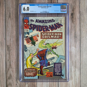 Amazing Spider-Man #24 CGC 6.0 Cited as a Mysterio appearance but the character only appears in disguise, not in costume (cert 8005)