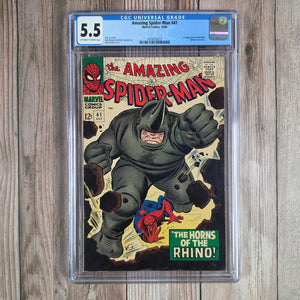 Amazing Spider-Man #41 CGC 5.5 1st appearance of Rhino (cert 2013)