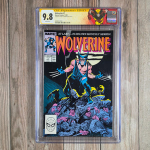 Wolverine #1 CGC 9.8 WP, SS Chris Claremont, Premiere issue of Wolverine's first ongoing solo series (cert 7002)