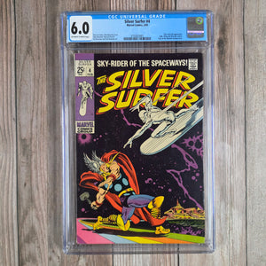 Silver Surfer #4 CGC 6.0 First battle of Silver Surfer vs Thor (cert 3001)