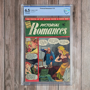 Pictorial Romances #16 CBCS 6.5 Cover Art by Matt Baker (Cert E005)