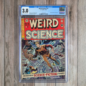 Weird Science #12 CGC 3.0 Wally Wood Cover Art & Biography (Cert 3002)