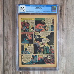 Batman #1 CGC PG 1st Appearance of Joker & Catwoman Page 12 Only (Cert 4011)
