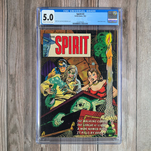 Spirit #3 CGC 5.0 Classic Horror Cover by Will Eisner & Jerry Grandenetti (Cert 3004)