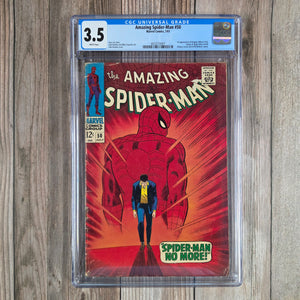 Amazing Spider-Man #50 CGC 3.5 WP 1st appearance of Kingpin (Wilson Fisk), ICONIC “Spider-Man No More” story and Cover by John Romita Sr.  (Cert 0001)