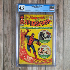 Amazing Spider-Man #8 CGC 4.5 1st appearance of the Living Brain (cert 9019)