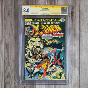 X-Men #94 CGC SS 8.0 SS Signed by Chris Claremont New X-Men Begin, 1st appearance of Dragonfly, 2nd team appearance of the X-Men, Beginning of Chris Claremont's X-Men Run  (Cert 4001)
