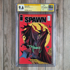 Spawn #230 CGC 9.6 WP Custom Label, SS Signed by Todd McFarlane Batman #423 Homage Cover (Cert 4001)