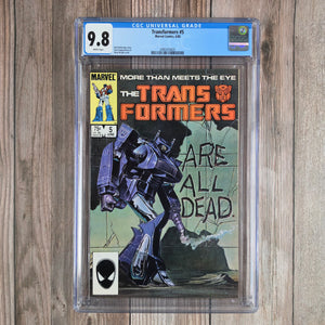 Transformers #5 CGC 9.8 WP 1st Cameo Appearance of Josie Beller (Cert 3025)